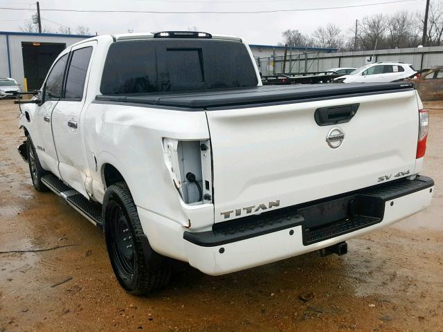 1N6AA1E55HN562564 - 2017 NISSAN TITAN SV WHITE photo 3