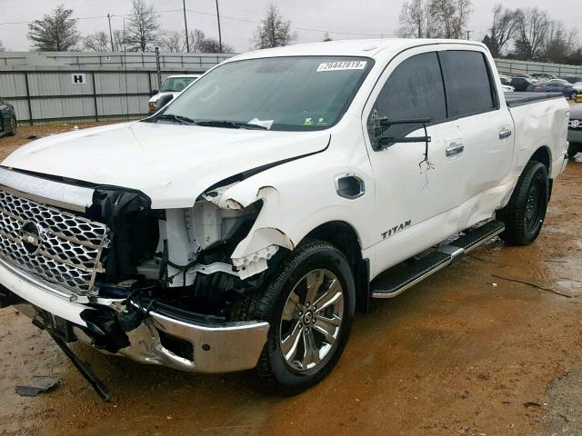 1N6AA1E55HN562564 - 2017 NISSAN TITAN SV WHITE photo 9