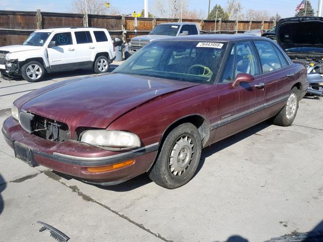 1G4HP52K8VH483350 - 1997 BUICK LESABRE CU MAROON photo 2