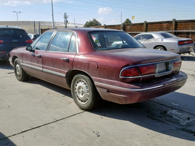 1G4HP52K8VH483350 - 1997 BUICK LESABRE CU MAROON photo 3