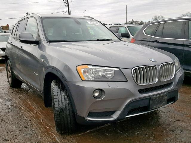 5UXWX5C52BL702380 - 2011 BMW X3 XDRIVE2 GRAY photo 1