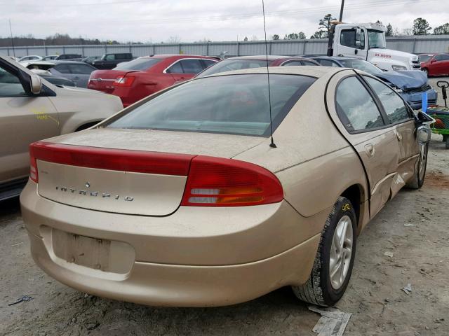 2B3HD46R31H617511 - 2001 DODGE INTREPID S 金色 照片 4