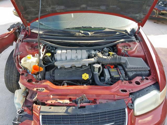 3C3EL55H7YT212342 - 2000 CHRYSLER SEBRING JX MAROON photo 7