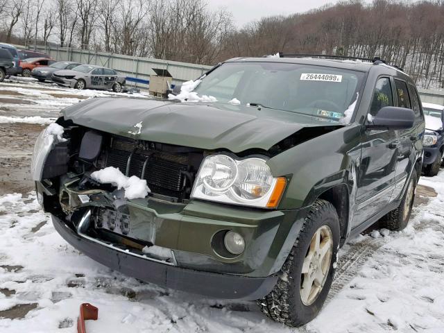 1J8HR58227C551253 - 2007 JEEP GRAND CHER BLACK photo 2