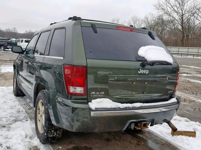 1J8HR58227C551253 - 2007 JEEP GRAND CHER BLACK photo 3