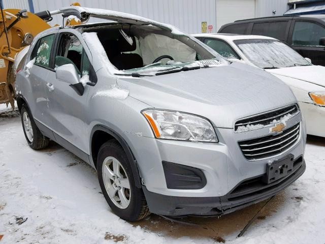 KL7CJPSBXFB066230 - 2015 CHEVROLET TRAX 1LS SILVER photo 1