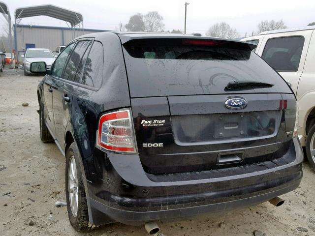 2FMDK3JC5ABA36865 - 2010 FORD EDGE SEL BLACK photo 3