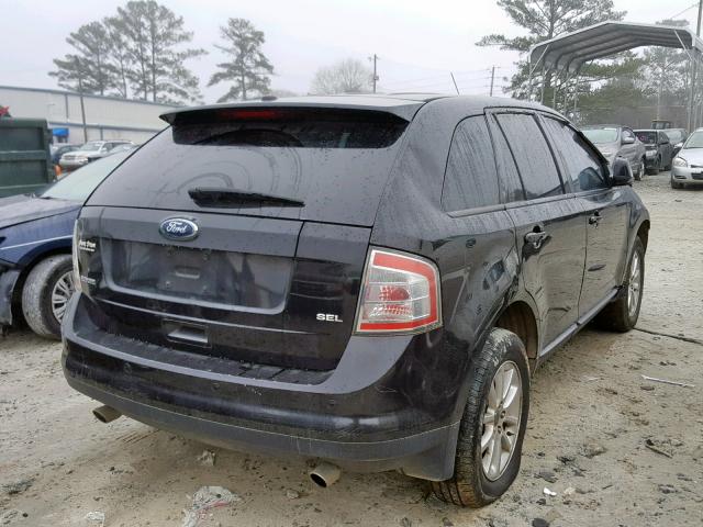 2FMDK3JC5ABA36865 - 2010 FORD EDGE SEL BLACK photo 4