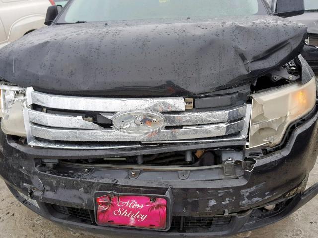 2FMDK3JC5ABA36865 - 2010 FORD EDGE SEL BLACK photo 7