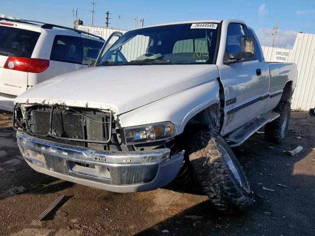 1B7KF23D7WJ133049 - 1998 DODGE RAM 2500 WHITE photo 2