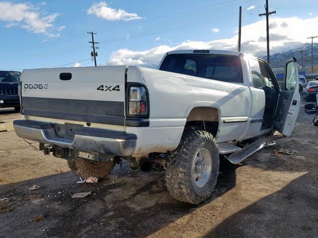 1B7KF23D7WJ133049 - 1998 DODGE RAM 2500 WHITE photo 4