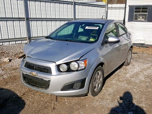 1G1JA5SH5E4240476 - 2014 CHEVROLET SONIC LS SILVER photo 2
