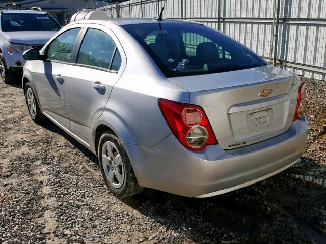 1G1JA5SH5E4240476 - 2014 CHEVROLET SONIC LS SILVER photo 3
