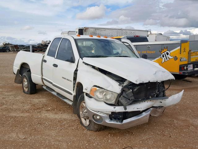 3D7LR38C35G780118 - 2005 DODGE RAM 3500 S WHITE photo 1