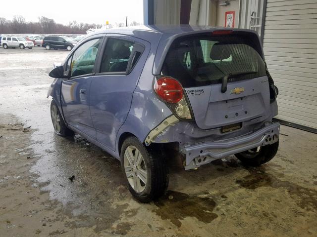 KL8CD6S95EC581736 - 2014 CHEVROLET SPARK 1LT BLUE photo 3