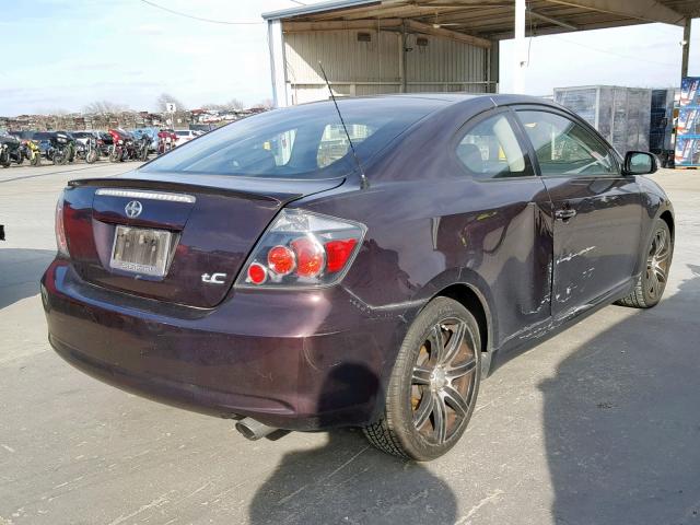 JTKDE167480230769 - 2008 TOYOTA SCION TC იასამნისფერი ფოტო 4
