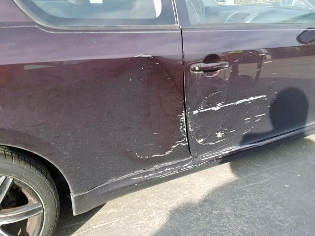 JTKDE167480230769 - 2008 TOYOTA SCION TC იასამნისფერი ფოტო 9