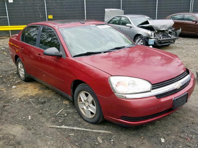 1G1ZT54814F243145 - 2004 CHEVROLET MALIBU LS BURGUNDY photo 1