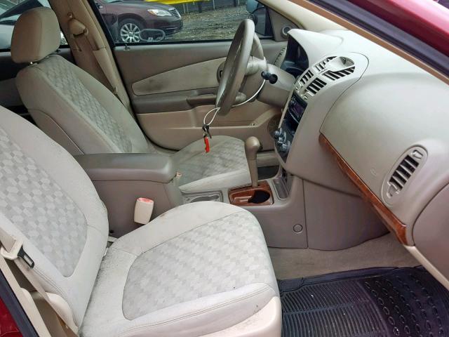 1G1ZT54814F243145 - 2004 CHEVROLET MALIBU LS BURGUNDY photo 5