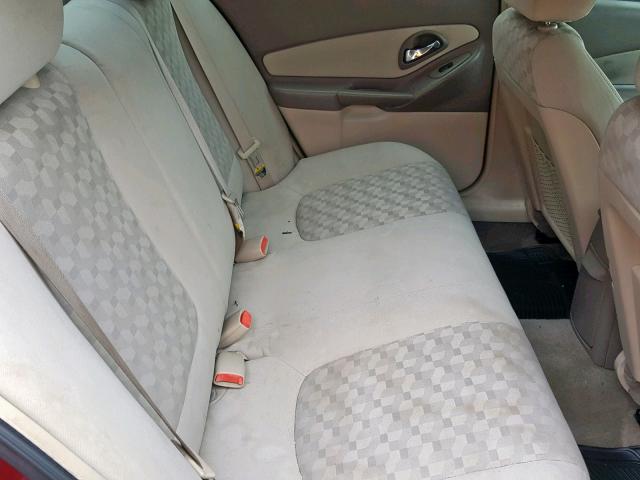 1G1ZT54814F243145 - 2004 CHEVROLET MALIBU LS BURGUNDY photo 6