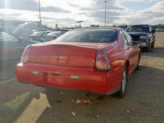 2G1WW12E429218046 - 2002 CHEVROLET MONTE CARL RED photo 4