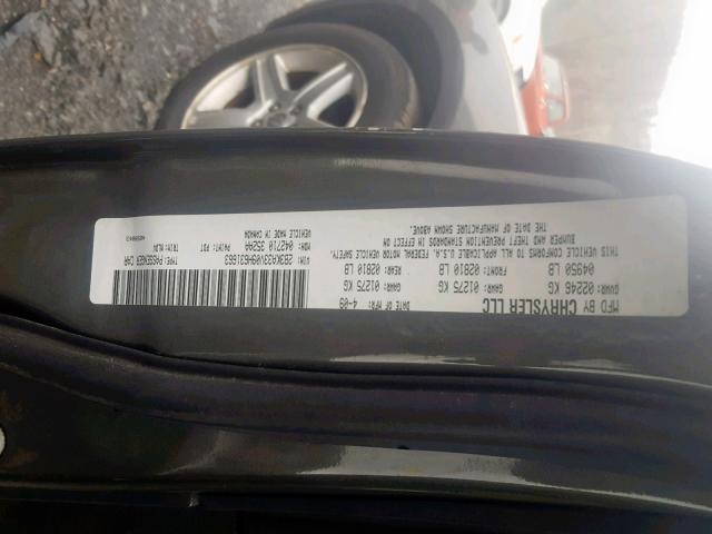 2B3KA33V09H631663 - 2009 DODGE CHARGER SX GRAY photo 10