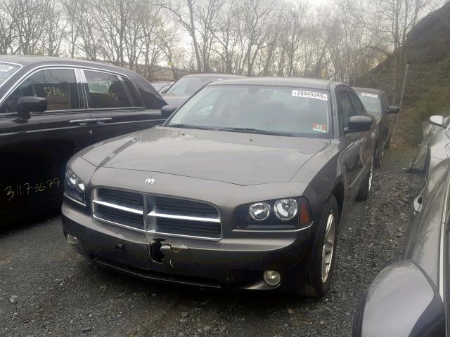 2B3KA33V09H631663 - 2009 DODGE CHARGER SX GRAY photo 2