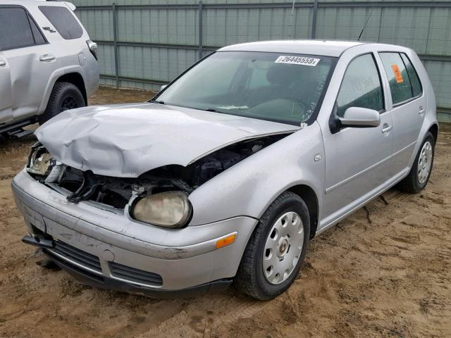 9BWFR61J844042589 - 2004 VOLKSWAGEN GOLF GL TD SILVER photo 2