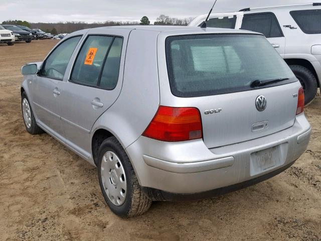 9BWFR61J844042589 - 2004 VOLKSWAGEN GOLF GL TD SILVER photo 3