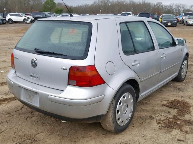 9BWFR61J844042589 - 2004 VOLKSWAGEN GOLF GL TD SILVER photo 4