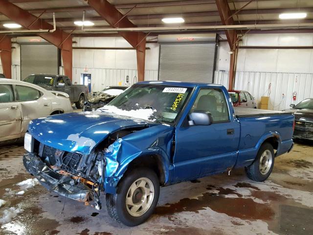 1GTCS1441YK156302 - 2000 GMC SONOMA BLUE photo 2