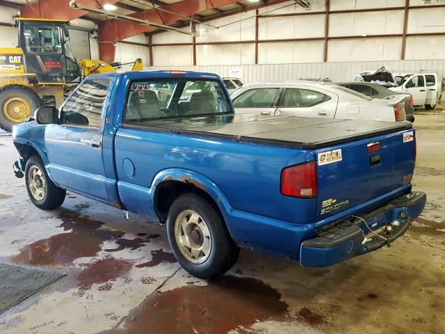 1GTCS1441YK156302 - 2000 GMC SONOMA BLUE photo 3