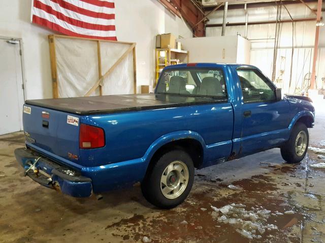 1GTCS1441YK156302 - 2000 GMC SONOMA BLUE photo 4