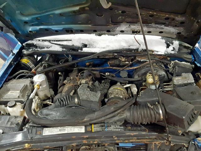 1GTCS1441YK156302 - 2000 GMC SONOMA BLUE photo 7