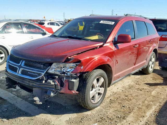 3D4PG1FG6BT502086 - 2011 DODGE JOURNEY MA BURGUNDY photo 2