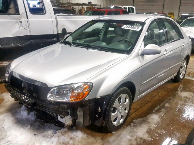 KNAFE121375445270 - 2007 KIA SPECTRA EX SILVER photo 2