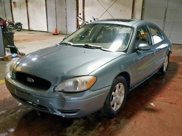 1FAFP56U86A233596 - 2006 FORD TAURUS SEL GREEN photo 2