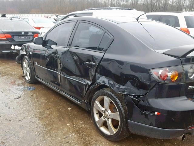 JM1BK323761532411 - 2006 MAZDA 3 S BLACK photo 9