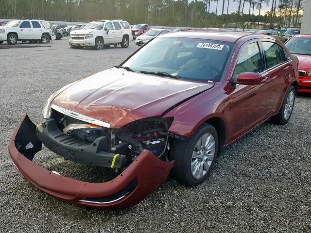 1C3CCBBB1DN765830 - 2013 CHRYSLER 200 TOURIN RED photo 2