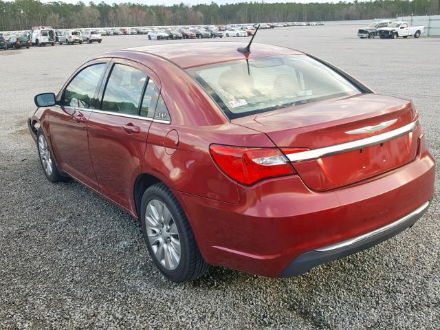 1C3CCBBB1DN765830 - 2013 CHRYSLER 200 TOURIN RED photo 3