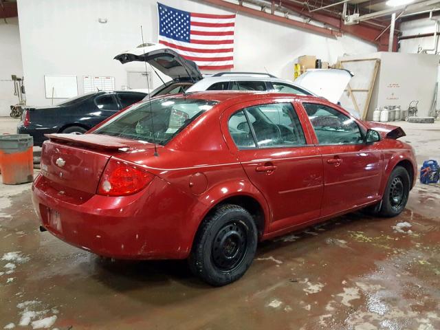 1G1AD5F51A7142996 - 2010 CHEVROLET COBALT 1LT RED photo 4