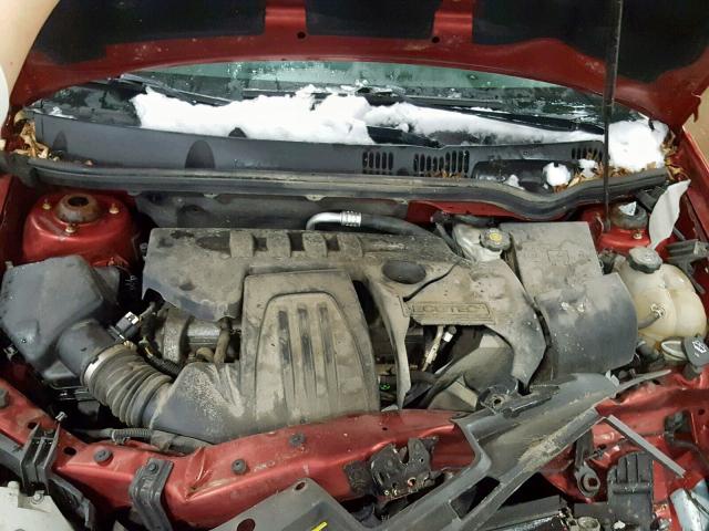 1G1AD5F51A7142996 - 2010 CHEVROLET COBALT 1LT RED photo 7