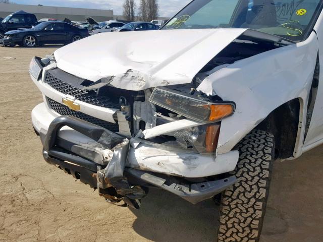 1GCGTCF97C8162422 - 2012 CHEVROLET COLORADO L WHITE photo 9