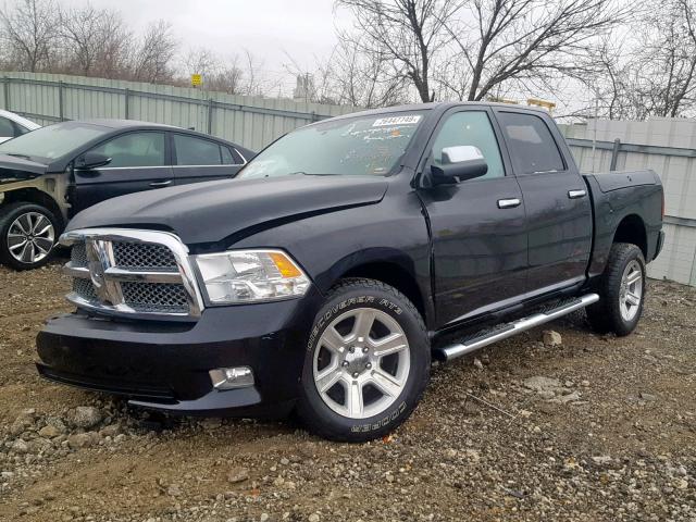 1C6RD7PT4CS325948 - 2012 DODGE RAM 1500 L BLACK photo 2