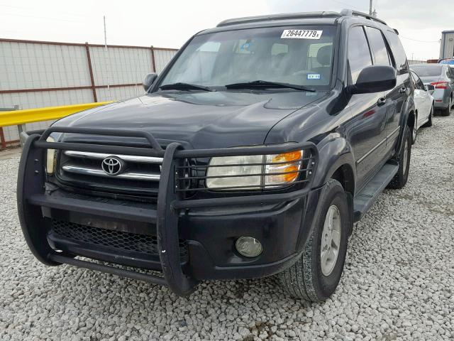 5TDBT48A51S027259 - 2001 TOYOTA SEQUOIA LI BLACK photo 2