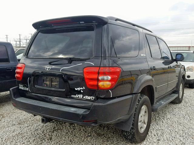 5TDBT48A51S027259 - 2001 TOYOTA SEQUOIA LI BLACK photo 4