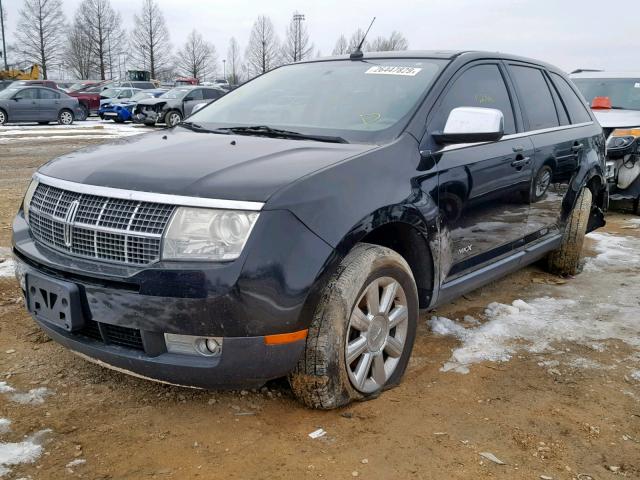 2LMDU88C17BJ12544 - 2007 LINCOLN MKX BLACK photo 2