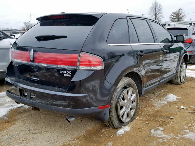 2LMDU88C17BJ12544 - 2007 LINCOLN MKX BLACK photo 4