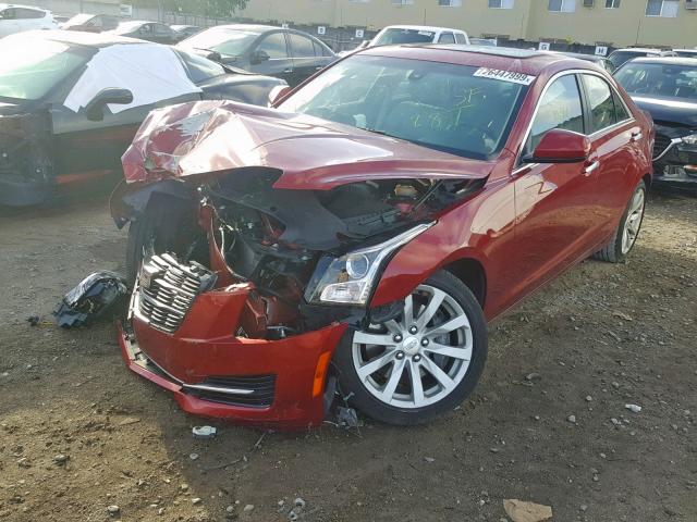 1G6AA5RX9H0146376 - 2017 CADILLAC ATS RED photo 2