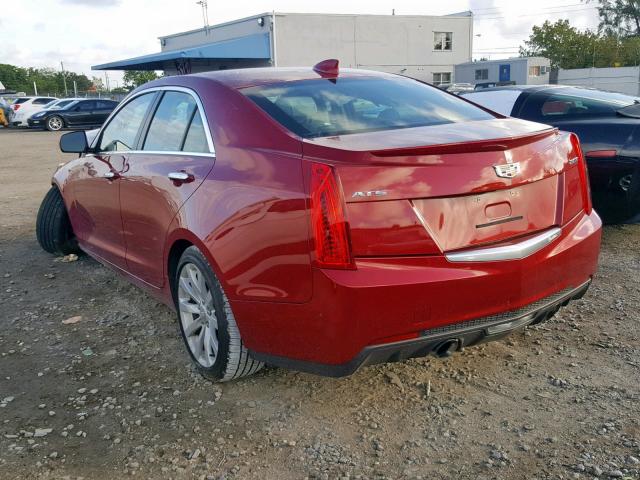 1G6AA5RX9H0146376 - 2017 CADILLAC ATS RED photo 3